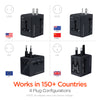 HyperGear All-in-one World Travel Adapter Black (14298-HYP)