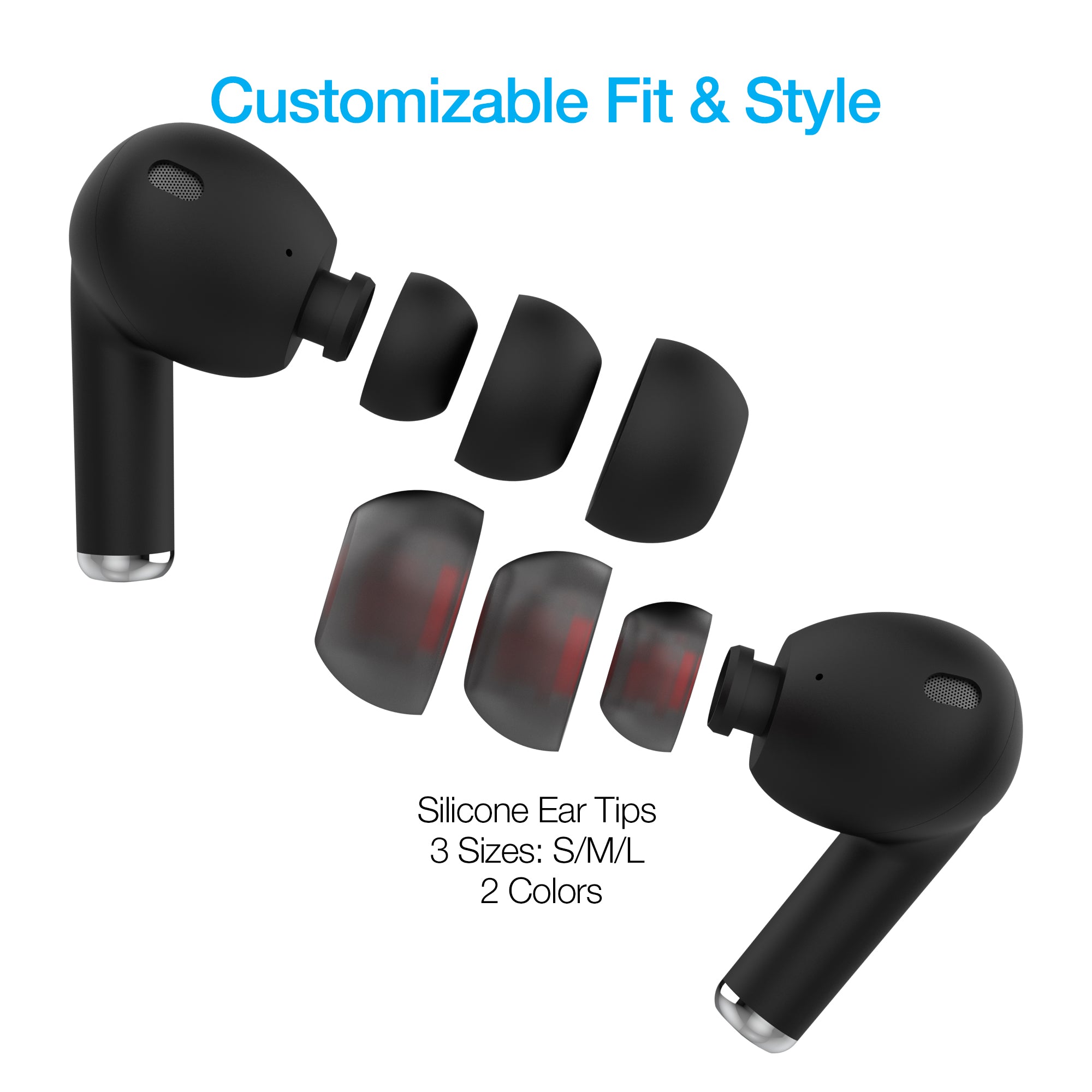 Naztech Xpods PRO TWS with Wireless Charging Case