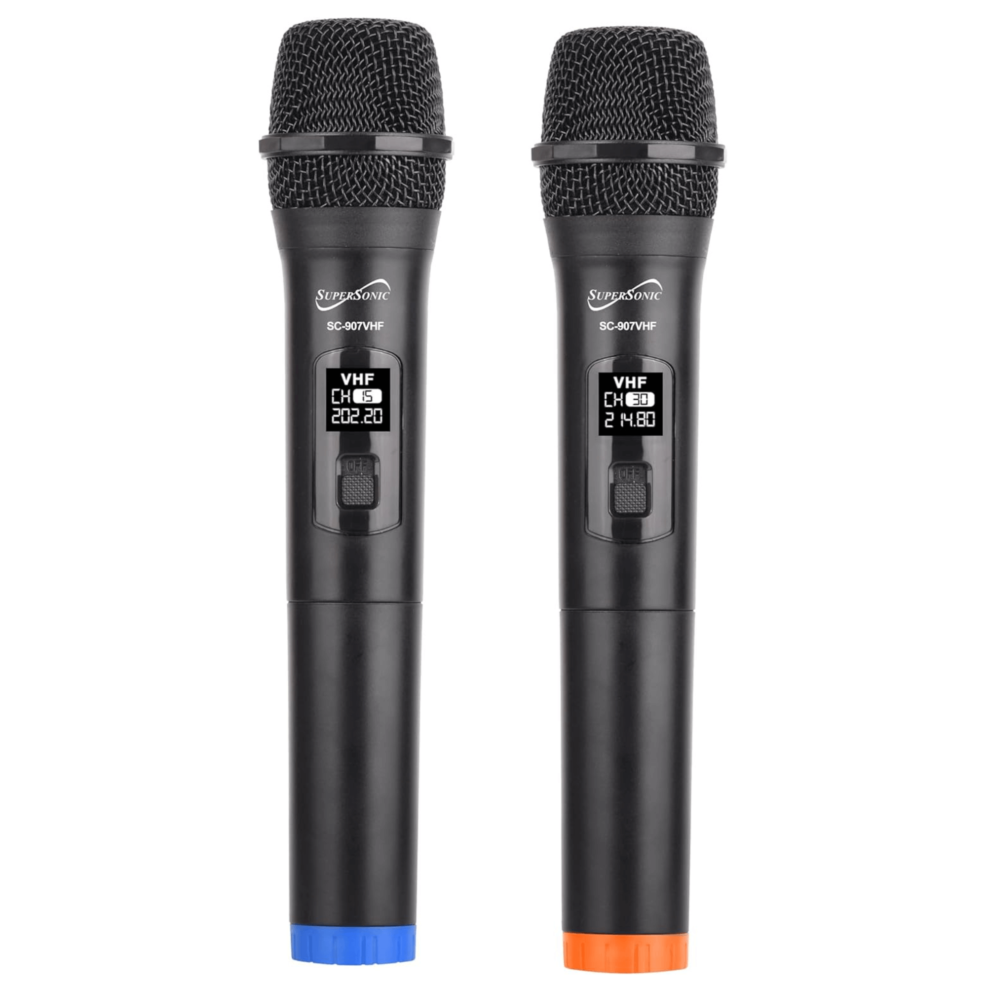 Supersonic VHF Dual Fixed Channel Professional Wireless Microphone