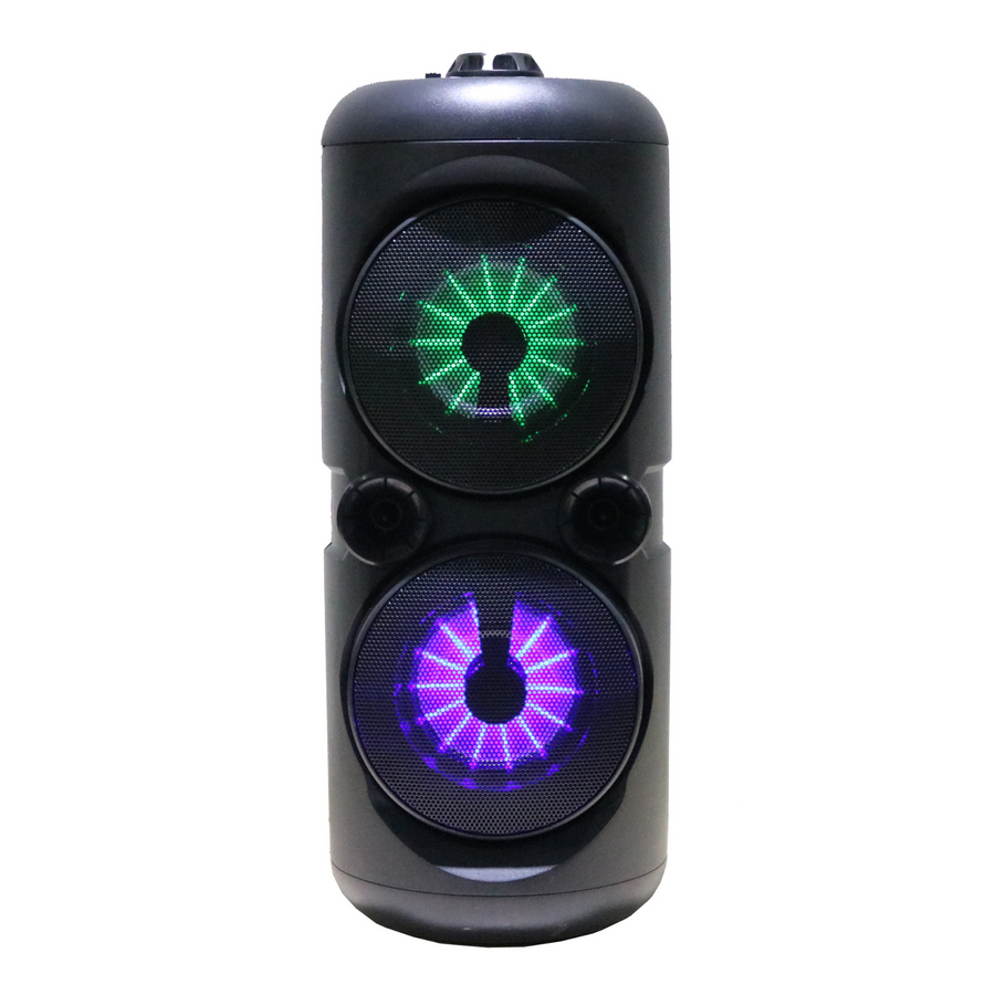Portable Dual 4 inch Wireless Party Speakers with Disco Lights (NDS-4500)