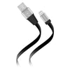 HyperGear Flexi USB to Lightning Flat Cable 6ft (USBCABLE1-PRNT)
