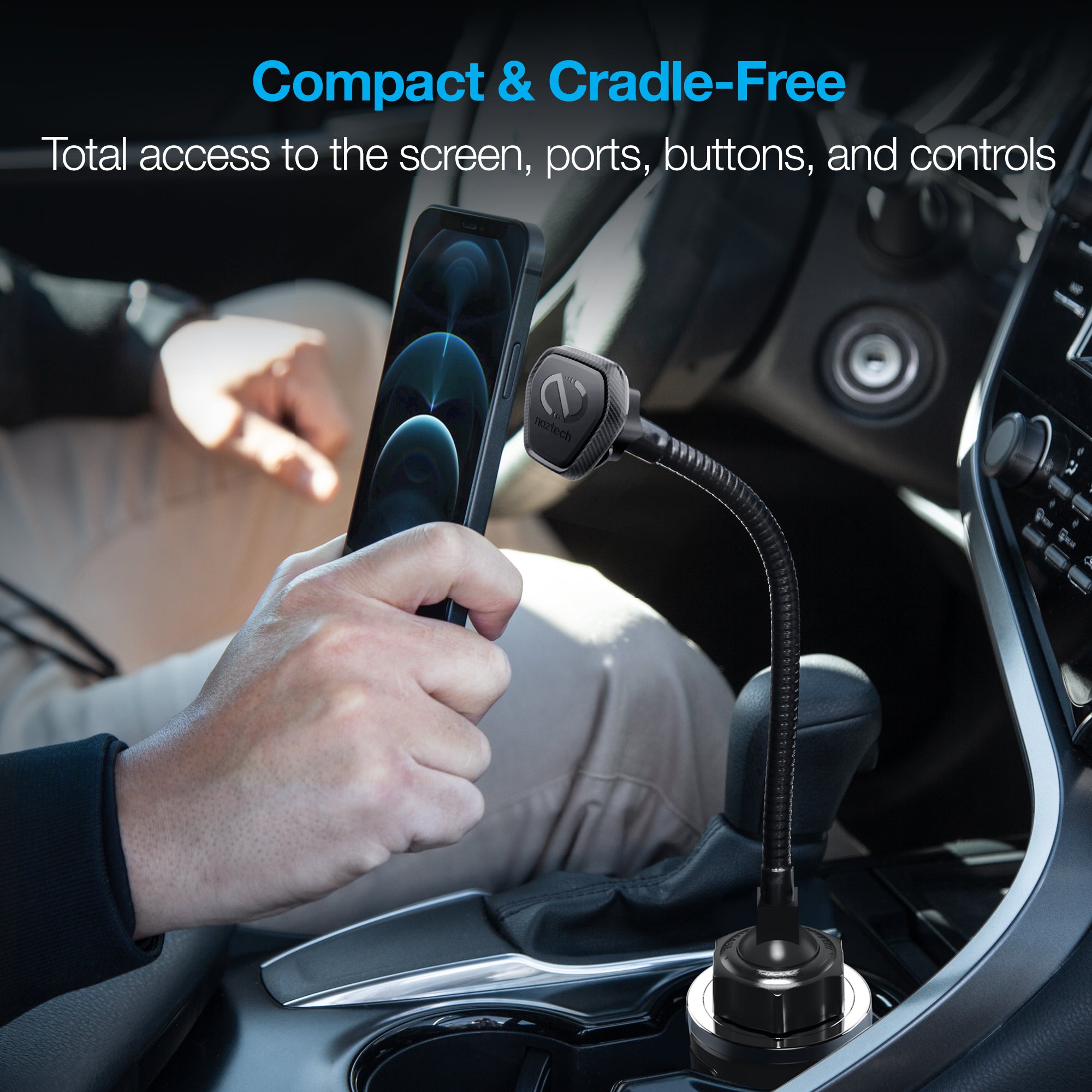 Naztech MagBuddy Elite Cup Holder XL Mount