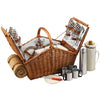 Picnic at Ascot Huntsman Basket with Service for 4, Coffee Set & Blanket (705BC)