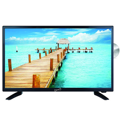 24" Supersonic 12 Volt ACDC LED HDTV with DVD Player, USB, SD Card Reader and HDMI (SC-2412)