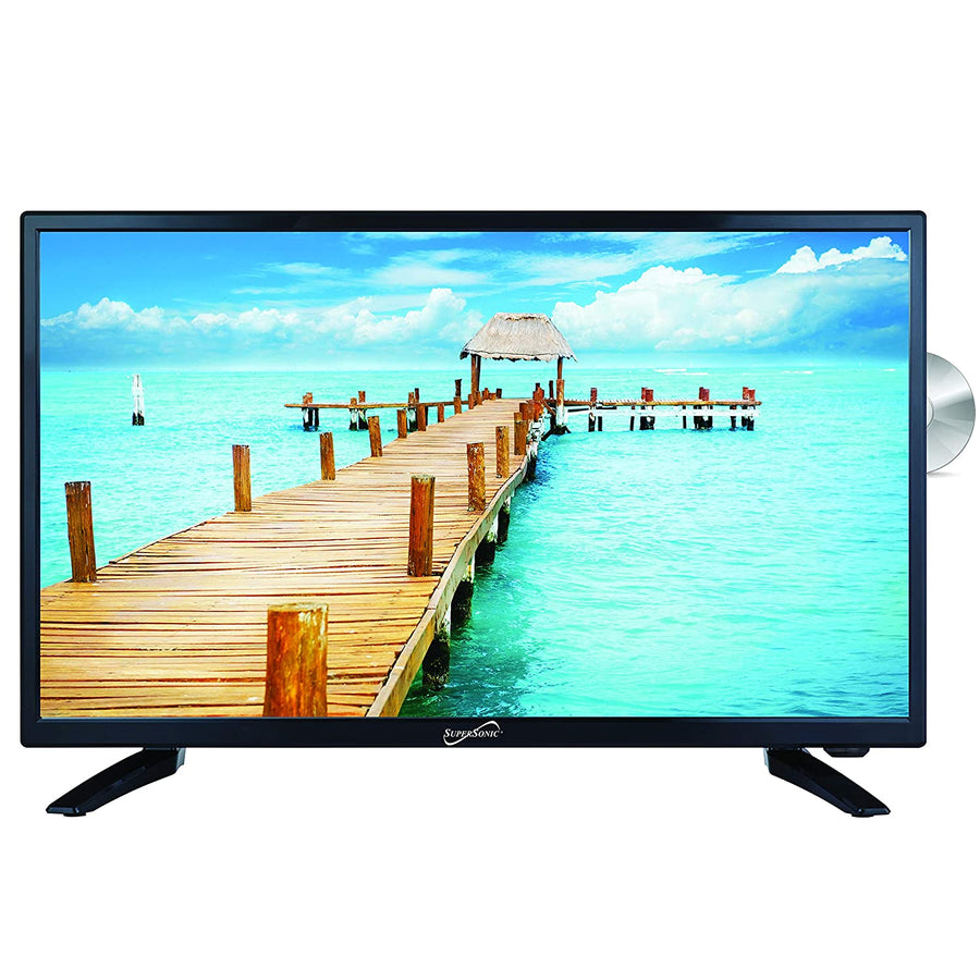 Supersonic 24" 12 Volt ACDC LED HDTV with DVD Player, USB, SD Card Reader and HDMI (SC-2412)
