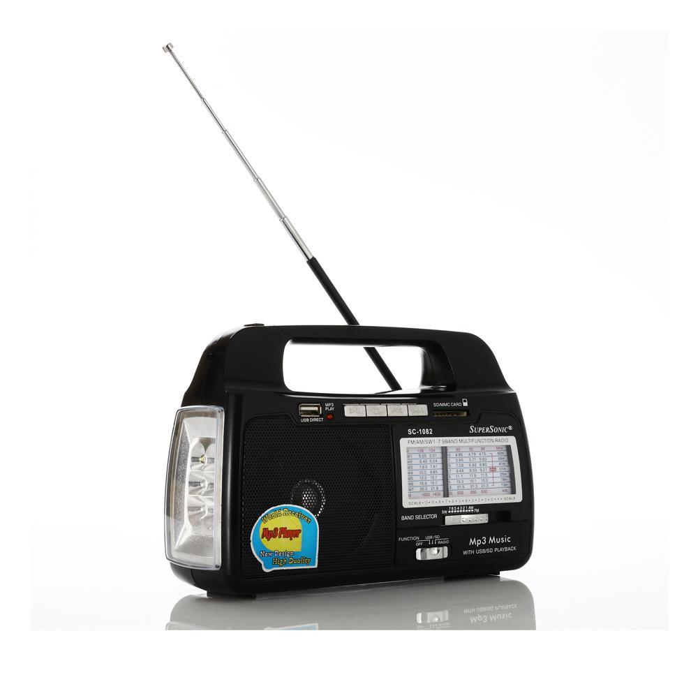 Supersonic 9 Band AM FM SW1-7 Portable Radio (SC-1082)