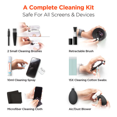 HyperGear ScreenWhiz 7-in-1 Complete Tech Cleaning Kit (15559-HYP)