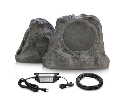 SoundPro Dual Bluetooth Outdoor Weatherproof Rock Landscape Speakers