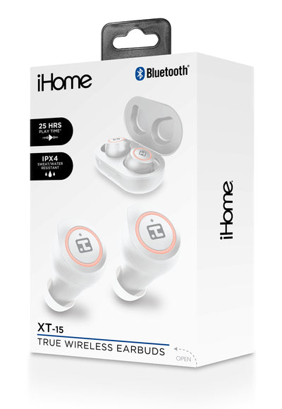 XT-15 In-Ear Water-Resistant Noise Isolating Bluetooth Earbuds with Case (BE-203)