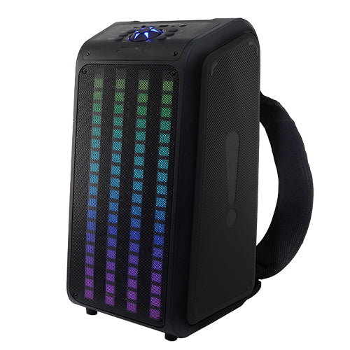 Supersonic 2 x 6.5" Sound Traveler Portable Backpack Speaker w TWS, LED Lights (IQ-8265BT)
