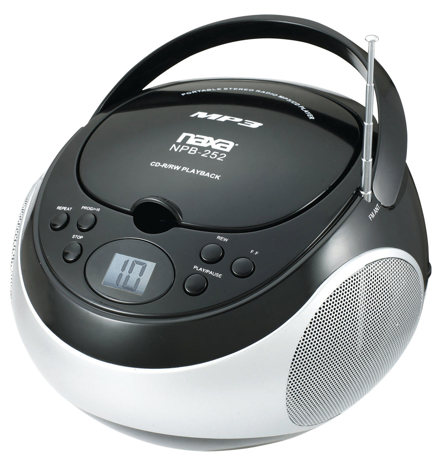Portable MP3 & CD Player with AM FM Stereo Radio (NPB-252)