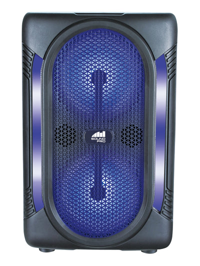 Portable Dual 6.5” Bluetooth® Speaker & Disco Light (NDS-6007)