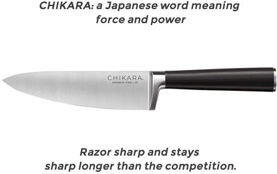 Ginsu Gourmet Chikara Series Forged 420J Japanese Stainless Steel 6" Chef's Knife