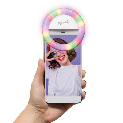 Clip-On 18 LED Selfie Ring Light with RGB (SC-1130RGB)