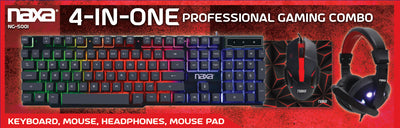 4-In-One Professional Gaming Combo (NG-5001)