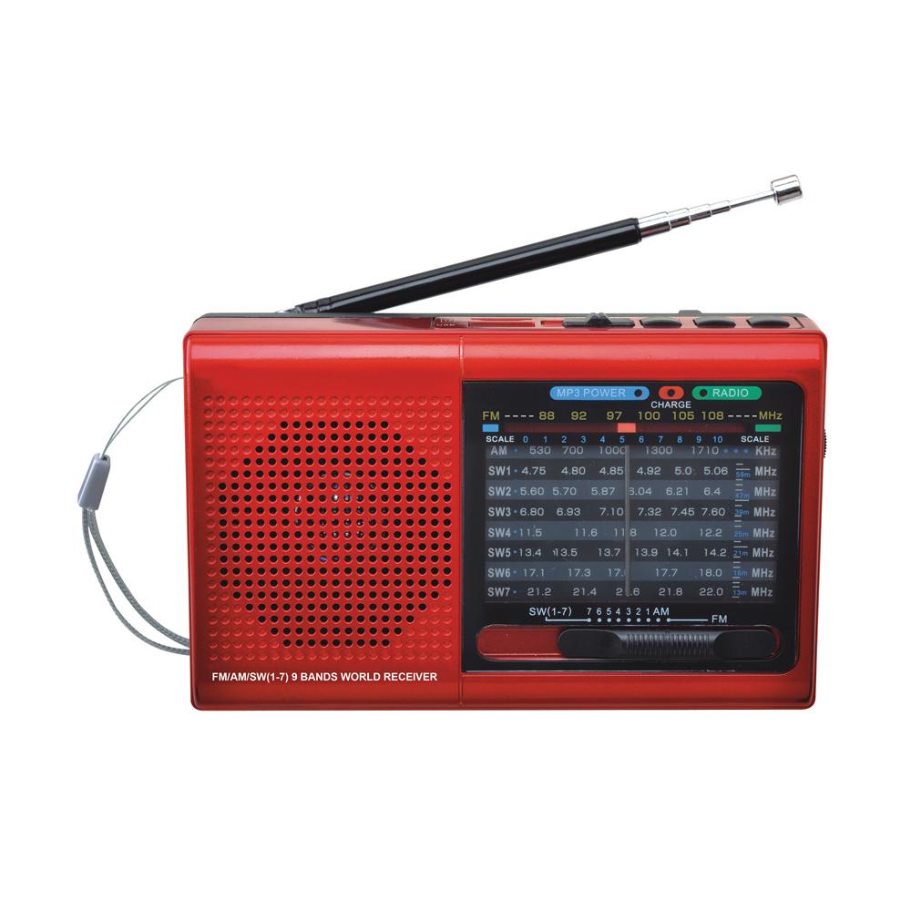 Supersonic 9 Band Radio With Bluetooth (SC-1080BT)