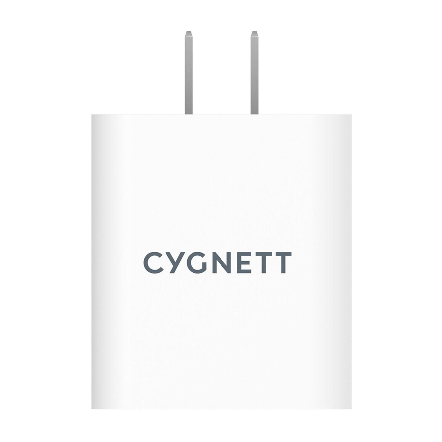 Cygnett PowerPlus 38W Dual Port Wall Charger (20W USB-C / 18W USB-A)