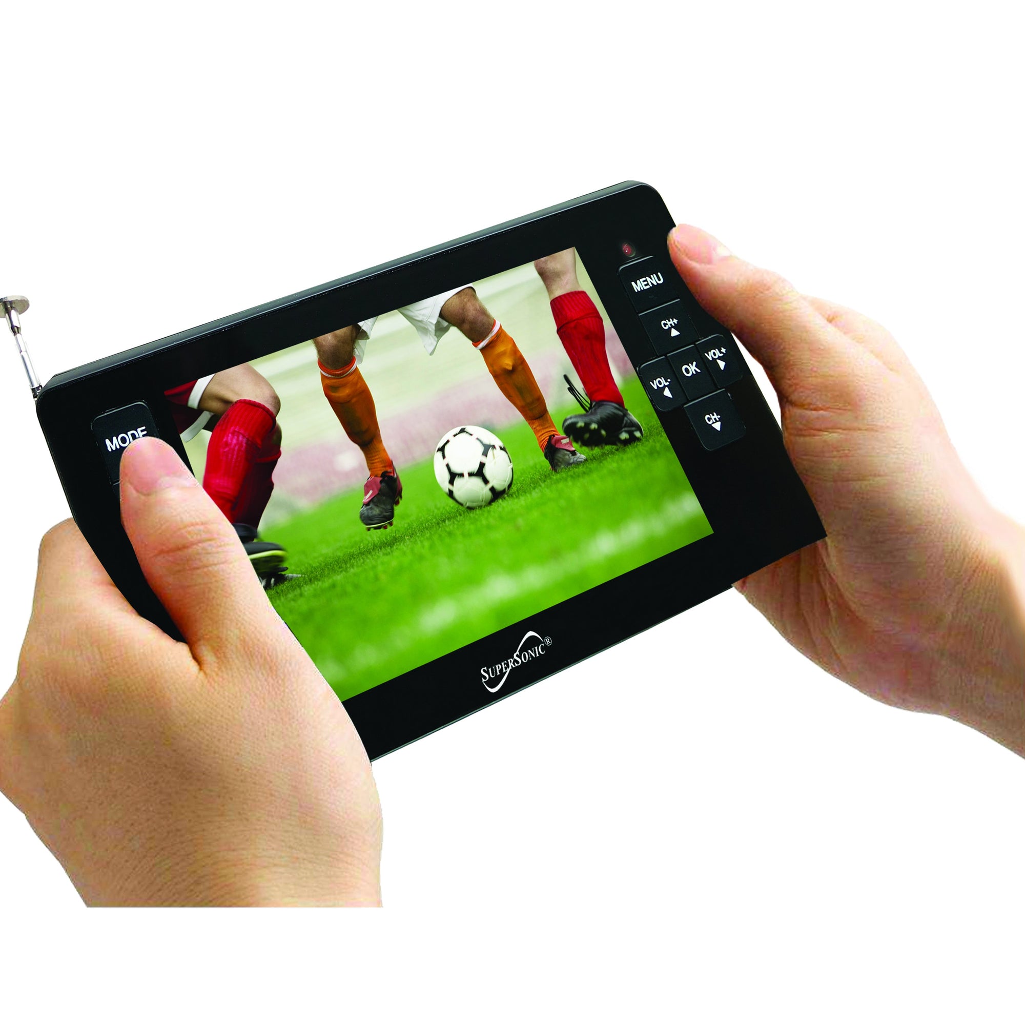 Supersonic 4.3" Portable Digital LCD TV with USB & SD Inputs, 12 Volt ACDC Compatible (SC-143)