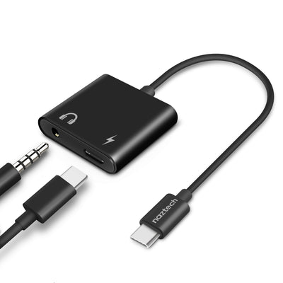 Naztech USB-C & 3.5mm Audio + Charge Adapter (15163-HYP)