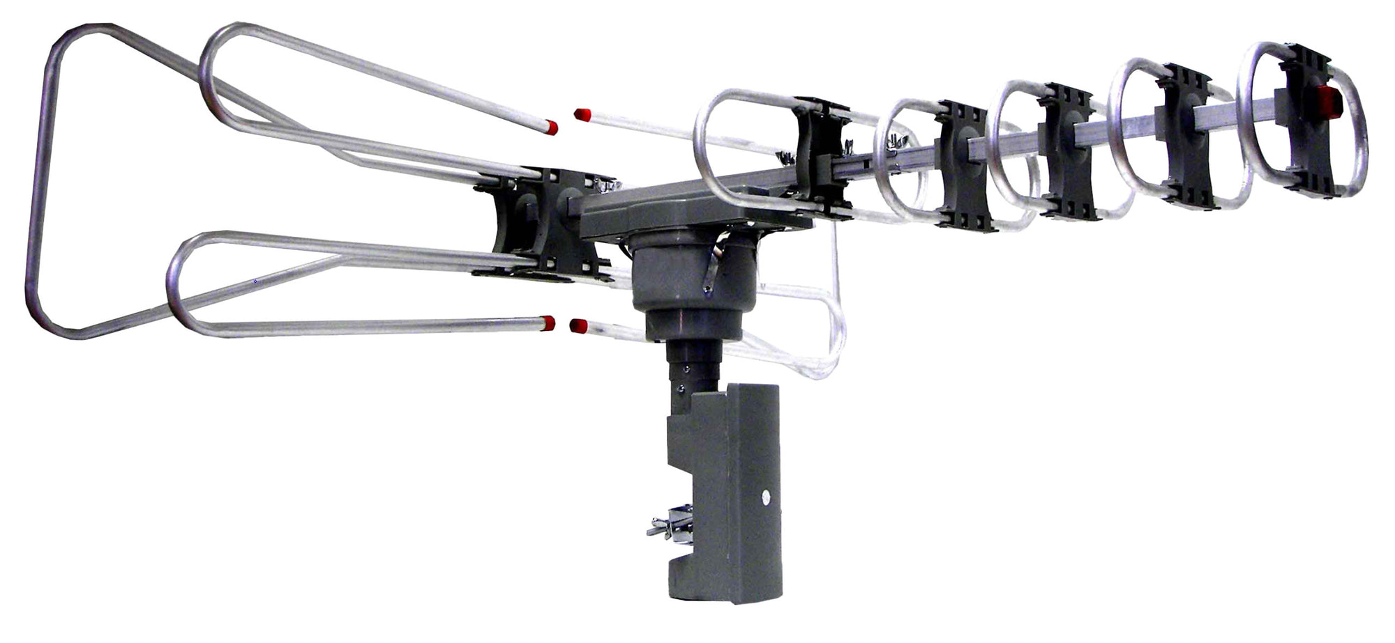 Naxa High Powered Amplified Motorized Outdoor Antenna Suitable For HDTV and ATSC Digital Television (NAA-350)