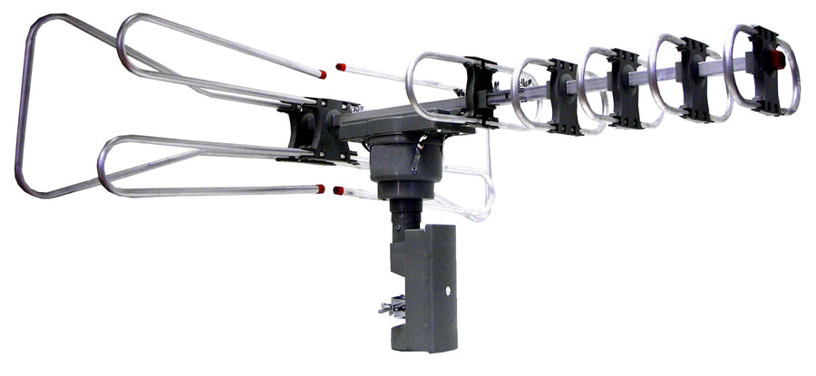 Naxa High Powered Amplified Motorized Outdoor Antenna Suitable For HDTV and ATSC Digital Television (NAA-350)