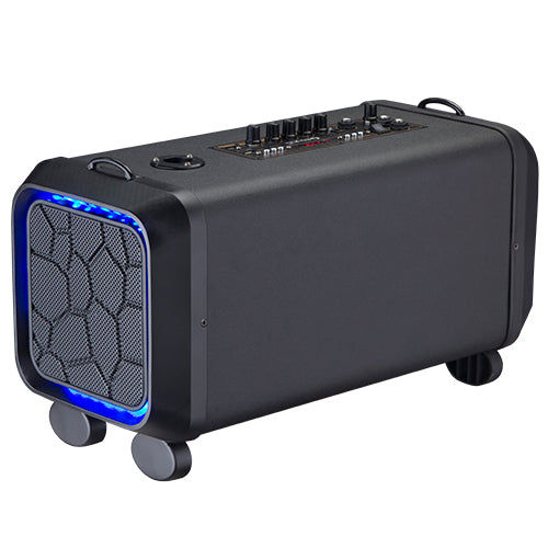 Supersonic Portable PA System Karaoke Speaker with TWS, FM Radio & LED Disco Ball (IQ-906K)