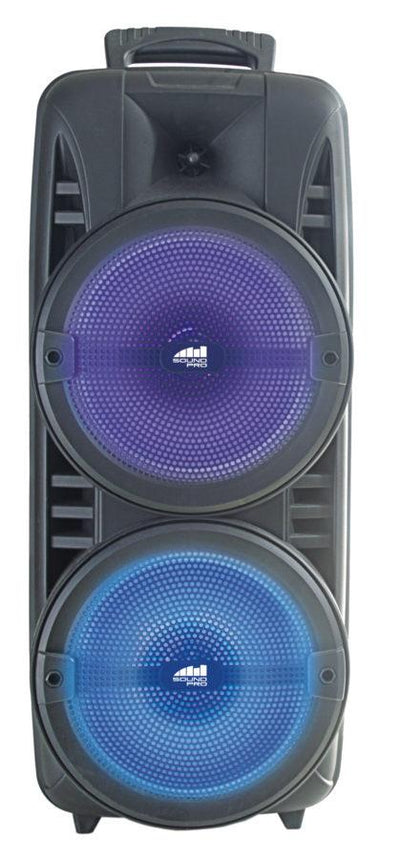 Portable Dual 8 inch Wireless Party Speakers with Disco Lights (NDS-8500)