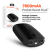 HyperGear Pocket Boost Dual 7800mAh Portable Battery Black (14593-HYP)