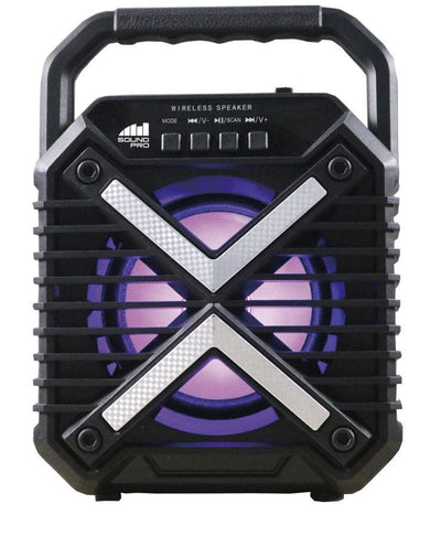 Portable 4 inch Bluetooth Speaker & Disco Light (NDS-4001)