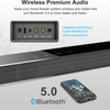 Norcent KB2020 Black Mamba Series 25" 120W Bluetooth Sound Bar with Sub-Woofer
