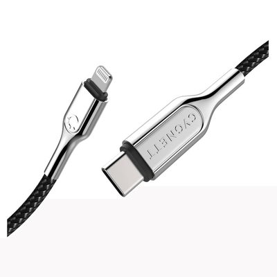 Cygnett Armoured Lightning to USB-C Braided Charging Cable 2M 6.5Ft