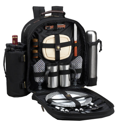Picnic at Ascot Picnic Backpack with Service for 2 & Coffee (082)
