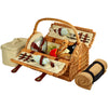 Picnic at Ascot Sussex Picnic Basket with Service for 2 & Blanket  (709B)