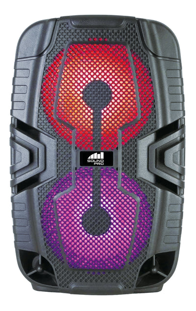 Portable Dual 6.5” Bluetooth® Speaker & Multi-Color Disco Light (NDS-6008)
