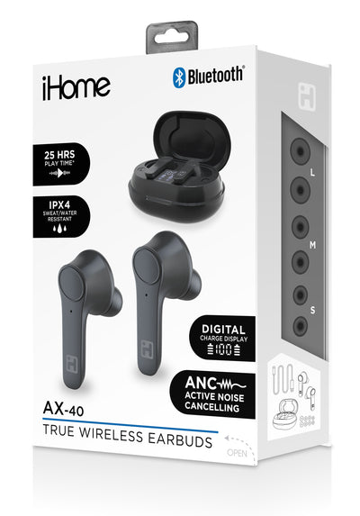 AX-40 Active Noise Canceling True Wireless Sound Earbuds (BE-217)