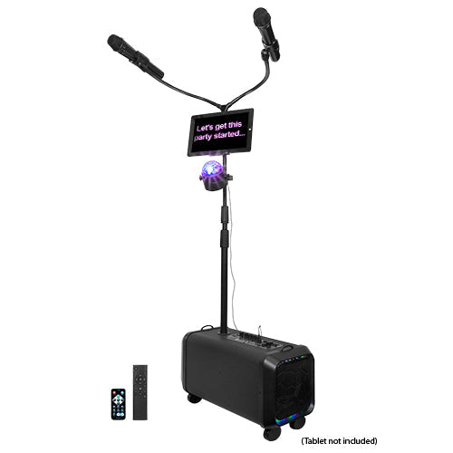 Supersonic Portable PA System Karaoke Speaker with TWS, FM Radio & LED Disco Ball (IQ-906K)