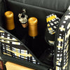 Picnic at Ascot Bordeaux Wine & Cheese Cooler Bag with Glass Wine Glasses & Blanket (535X)