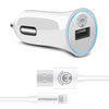 HyperGear Rapid 2.4A Car Charger w MFI Lightning Cable 4ft (13802-HYP)
