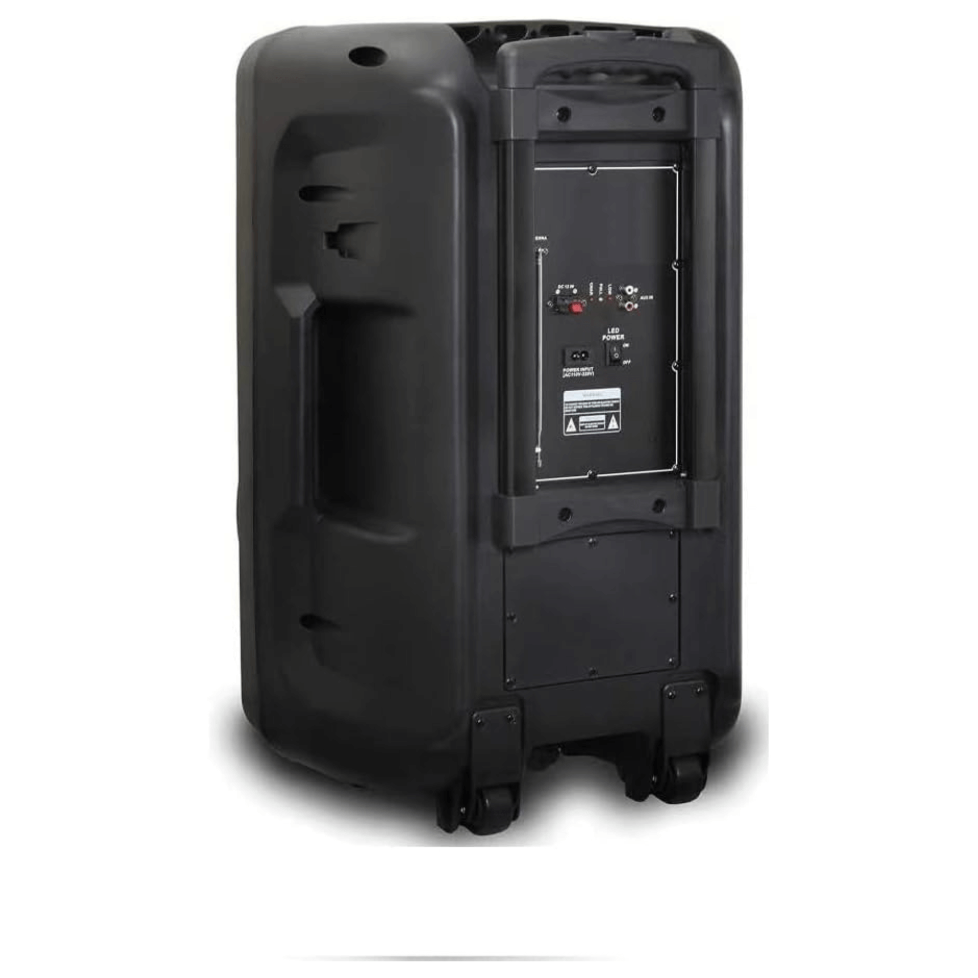 Norcent 15" Portable Bluetooth Speaker System with Sound-Activated LED Lights