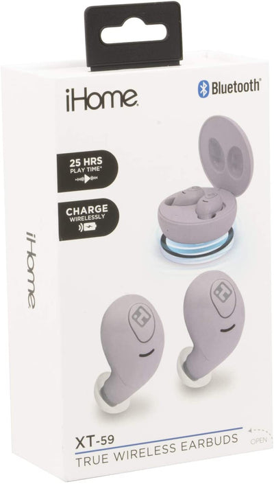 XT-59 Water-Resistant Wireless Bluetooth Earbuds with Round Charging Case (BE-200)