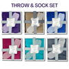 Plush Throw and Socks Gift Box Set