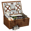 Picnic at Ascot Dorset Basket with Service for 4 & Coffee Set (704C)
