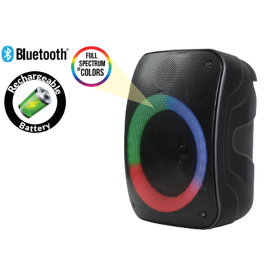 8" Bluetooth Speaker w FM Radio, TWS, Digital Tuner & 10m Distance (IQ-1908BT)