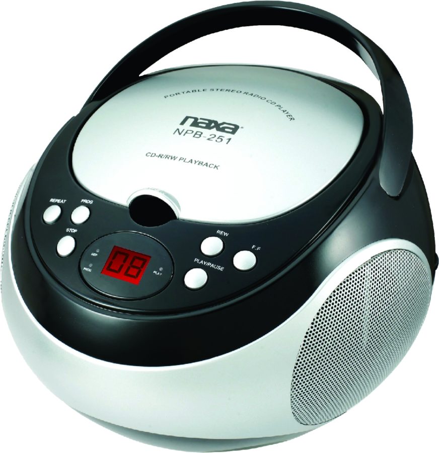 Portable CD Player with AM FM Stereo Radio (NPB-251)