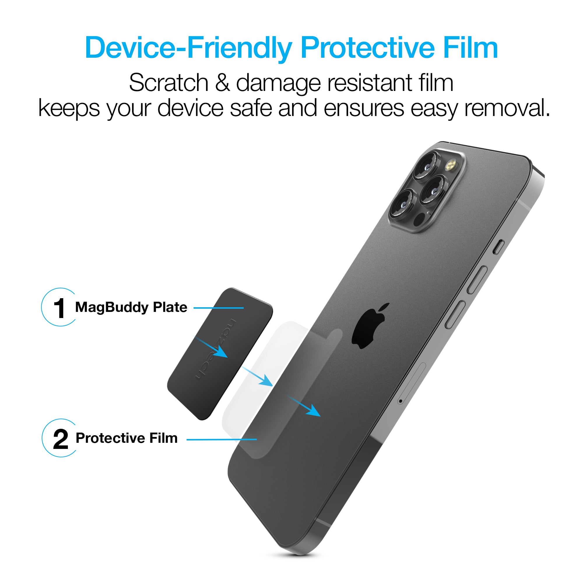 Naztech MagBuddy Universal Metal Plates Black (13626-HYP)