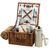 Picnic at Ascot Cheshire Basket with Service for 2, Coffee Set & Blanket (702BC)