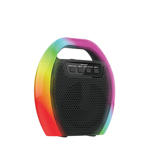 Supersonic 4" Portable Bluetooth Speaker with RGB Handle with FM Radio & TWS (IQ-2404RGB)