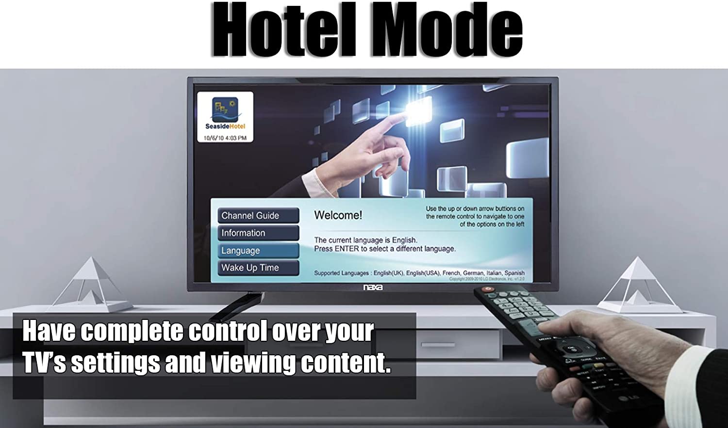 Naxa 32" LED HDTV with DVD and Media Player with USB, SD Card Reader and HDMI (NTD-3250)