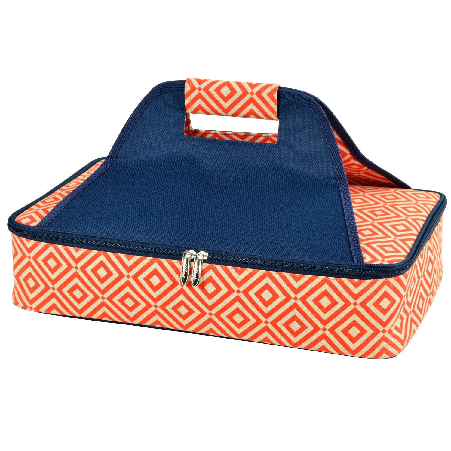 Picnic at Ascot Insulated Casserole Carrier to keep Food Hot or Cold- Navy