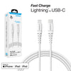 Naztech PD MFI Lightning to USB-C Cable 6ft White (14295-HYP)